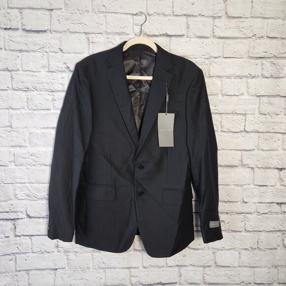 Van Heusen Mens Size 40R Suit Separates Black Blazer 2 Button Front - Picture 1 of 4